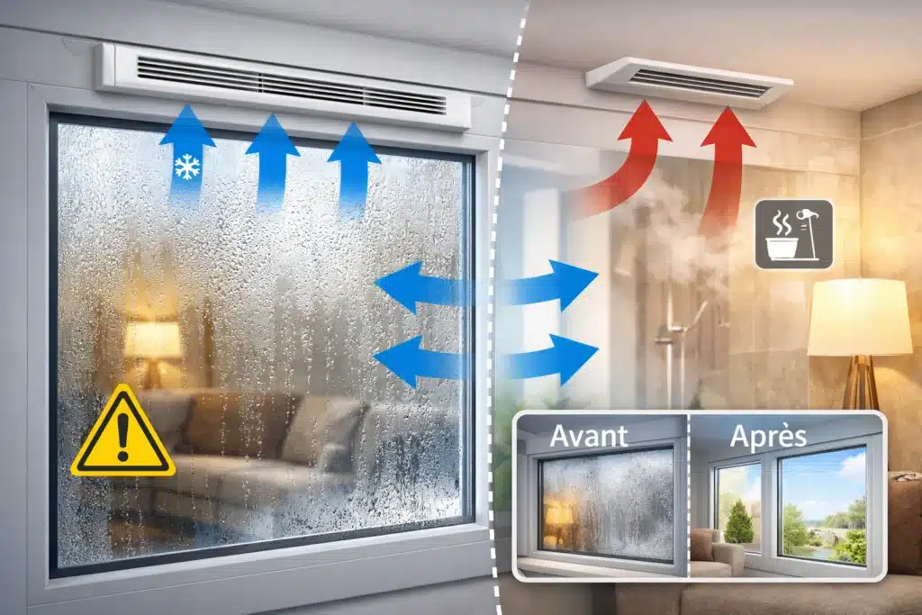 Ventilation fenêtre grilles, aérateurs et solutions conformes